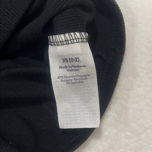 Black Ribbed Tank Top - Picture 3 of 5